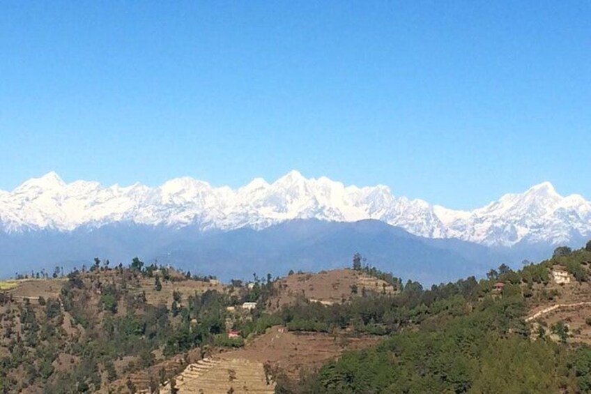 Amazing Mountain View during Trek on Clear day