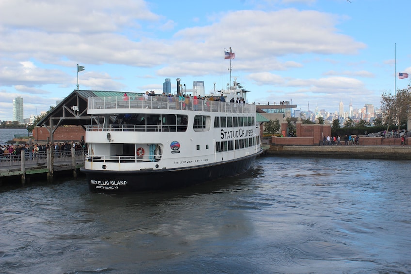 Tour boat to the Statue of Liberty