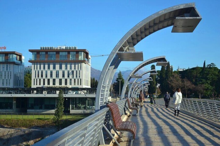 Winter tours in Podgorica - MIllenium Bridge