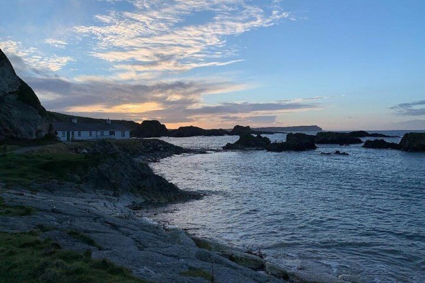 Setting Sun at Ballintoy Harbour