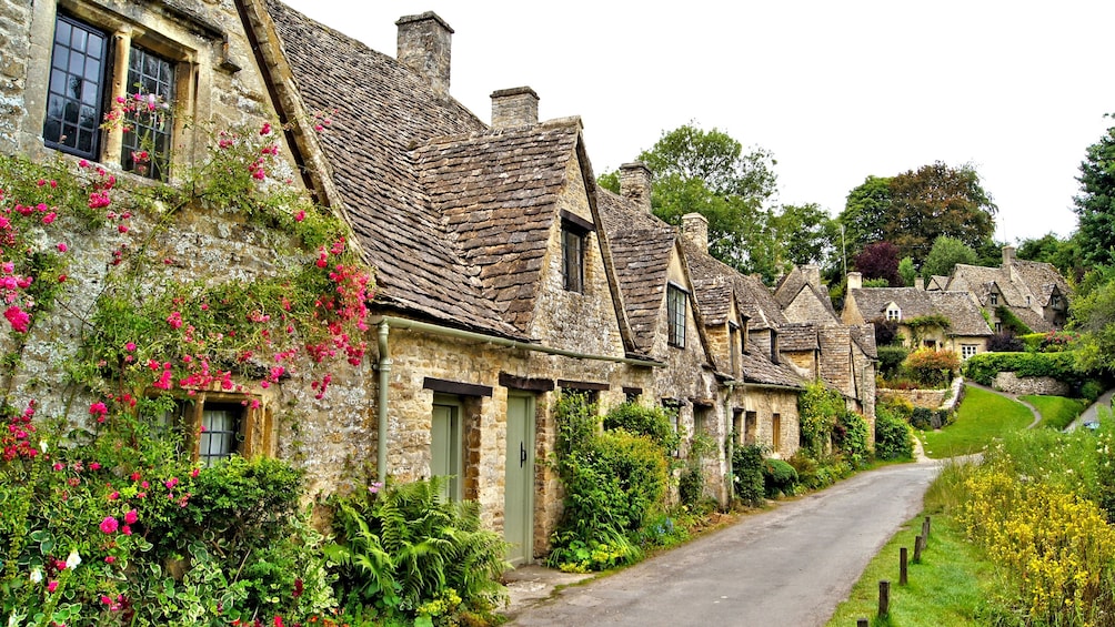 row of houses in UK