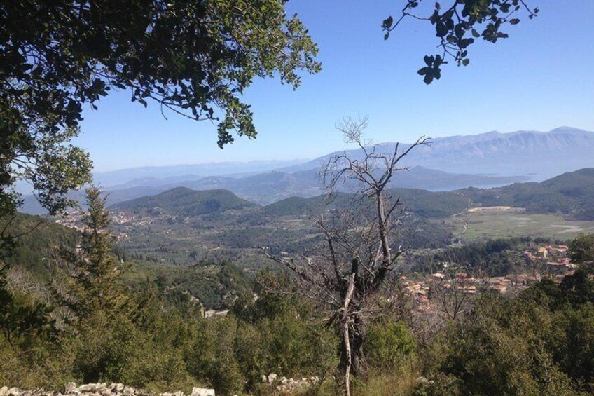 Lefkada Tours Original Mountain Hiking Private Tour of Lefkada - home-made BBQ incl. The stunning mountain view