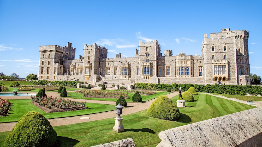 Beautiful panoramic view of Windsor Castle in London