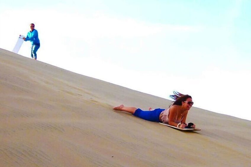 Sandboarding in Huacachina