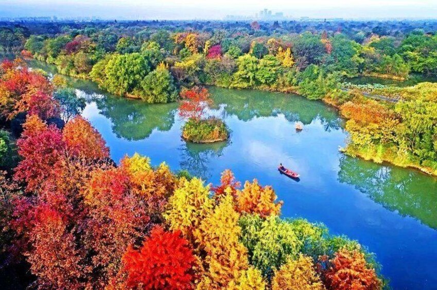 Hanghzhou Xixi Wetland Half Day Tour with Boat Ride
