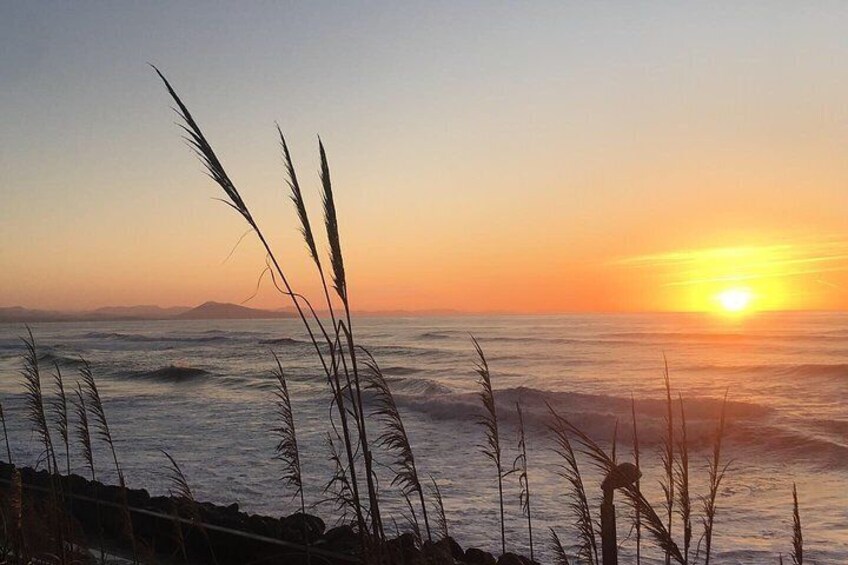 Sunset at the Basque coast