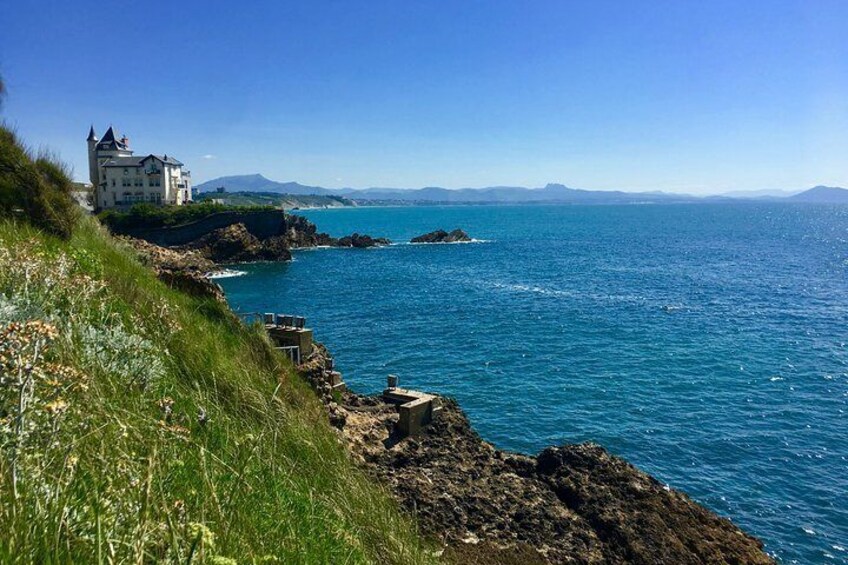 The Biarritz coastline and its magnificent ocean views