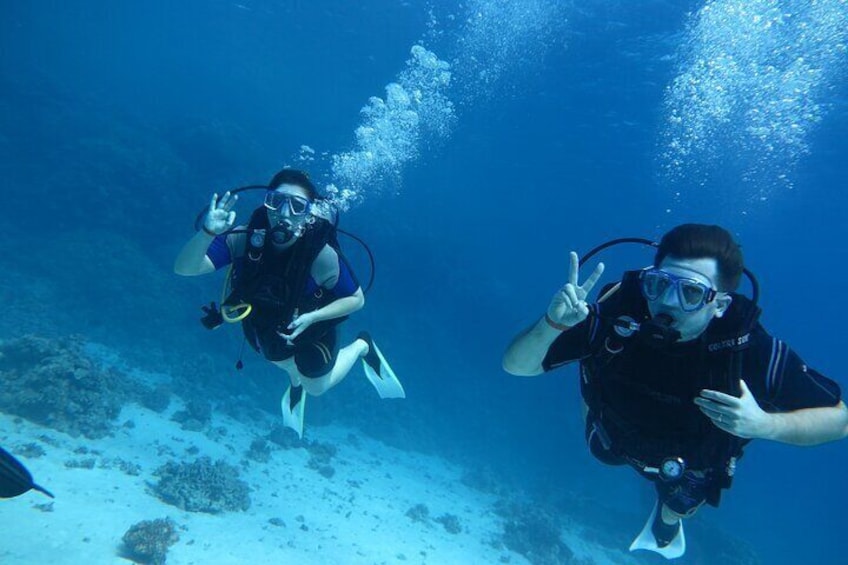 Intro Diving 2 Stops For Beginners with Pick-up and Lunch - Hurghada