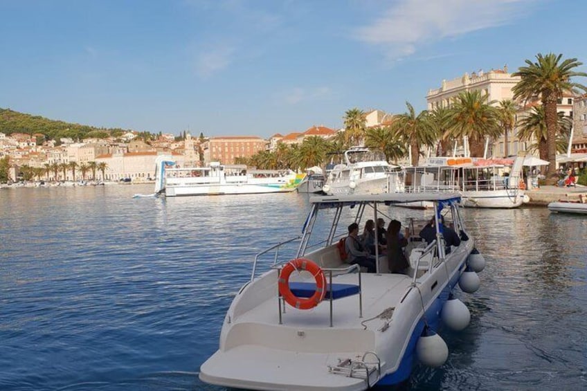 Blue Lagoon and Trogir town - half day speed boat tour