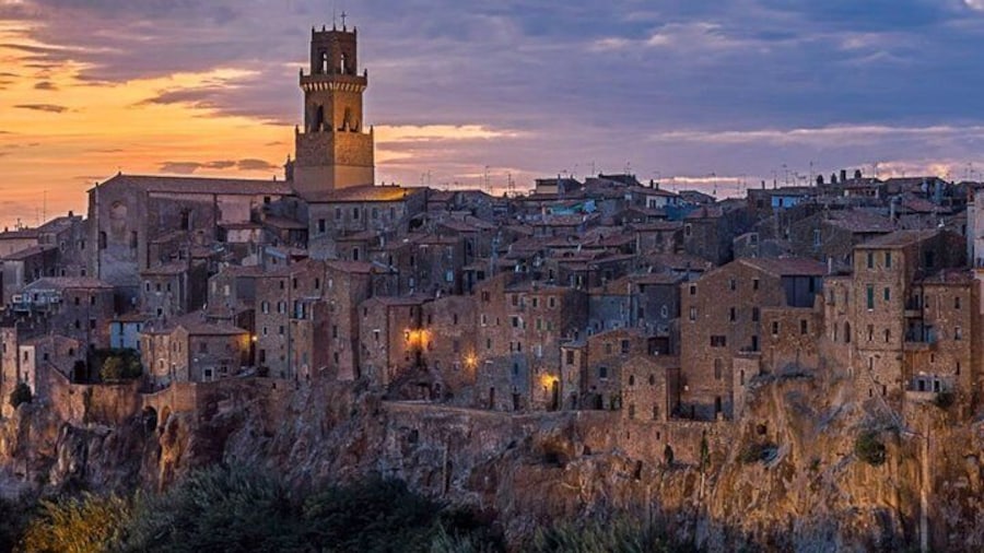 Pitigliano at sunset