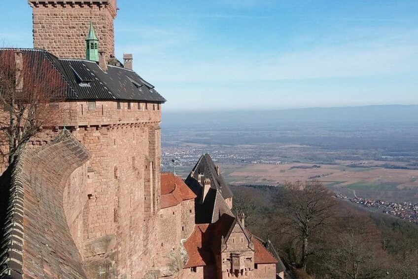 Château Haut Koenigsbourg, one of the most beautiful castles in Alsace.