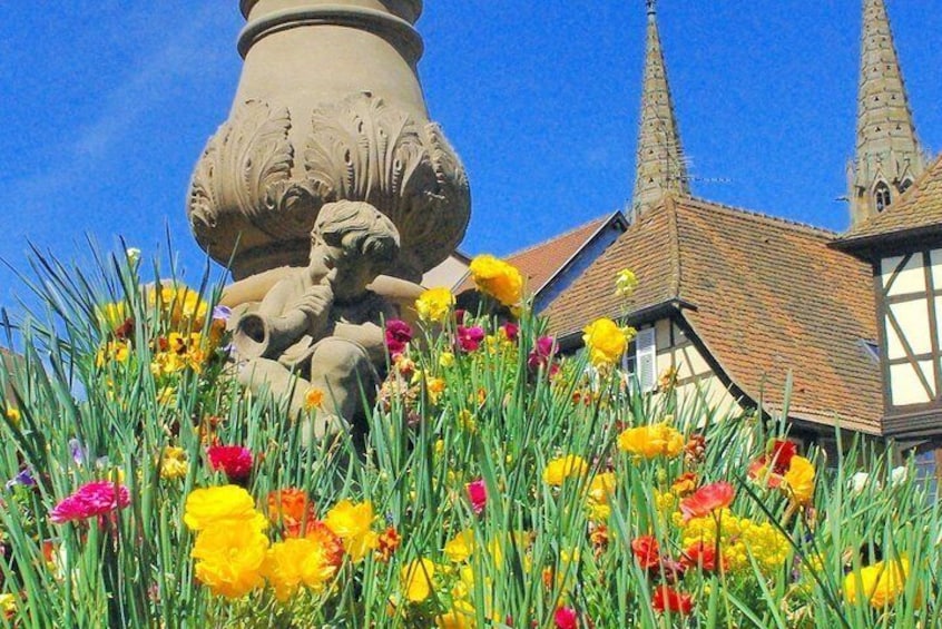 Obernai, the most beautiful flower-filled village in Alsace