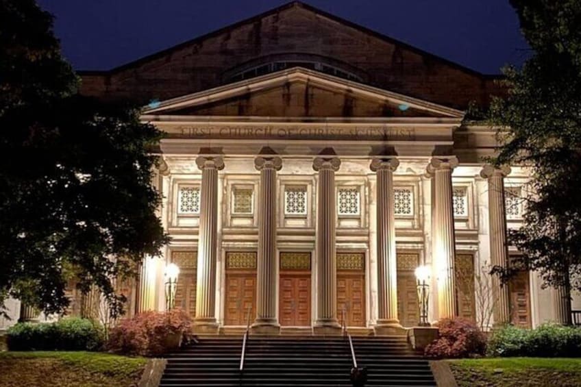 The stunning First Church of Christ, Scientist: home to the Lady of the Stairs