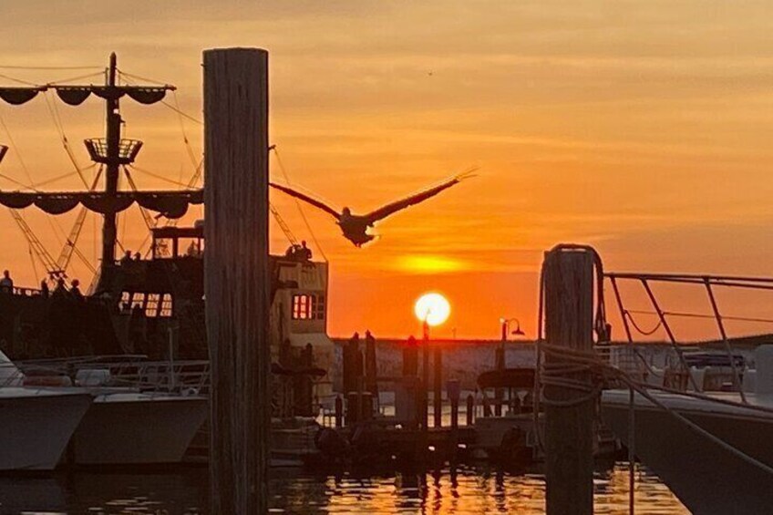 Sunset at Harborwalk Destin Florida 10/3/20