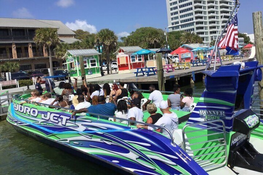 Dolphin & Sunset Cruises in Destin FL aboard the Hydrojet