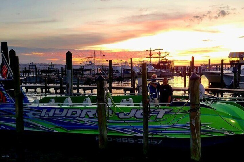 Hydrojet Sunset over the Gulf of Mexico Tour in Destin