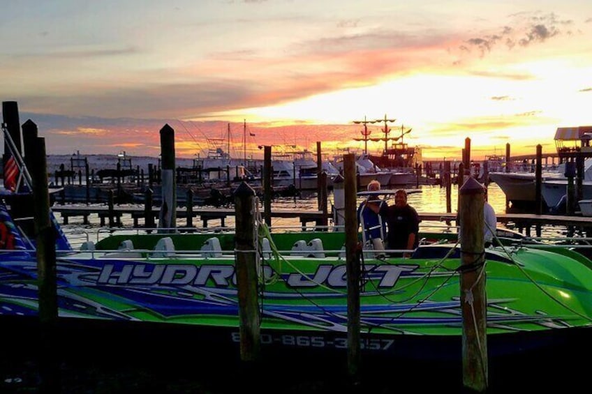 Hydrojet Sunset over the Gulf of Mexico Tour in Destin