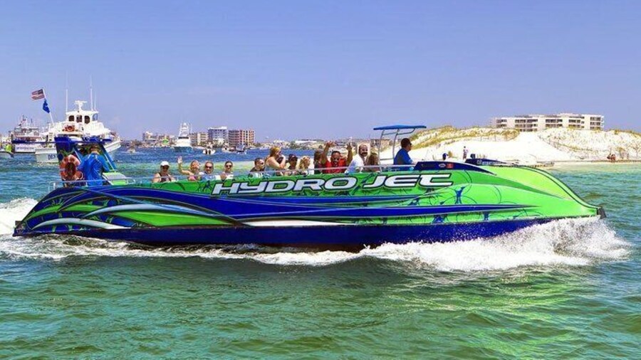 Dolphin & Sunset Cruises in Destin FL aboard the Hydrojet