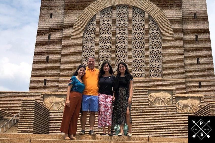 Clients visiting the Voortrekker monument while on a Pretoria City Tour