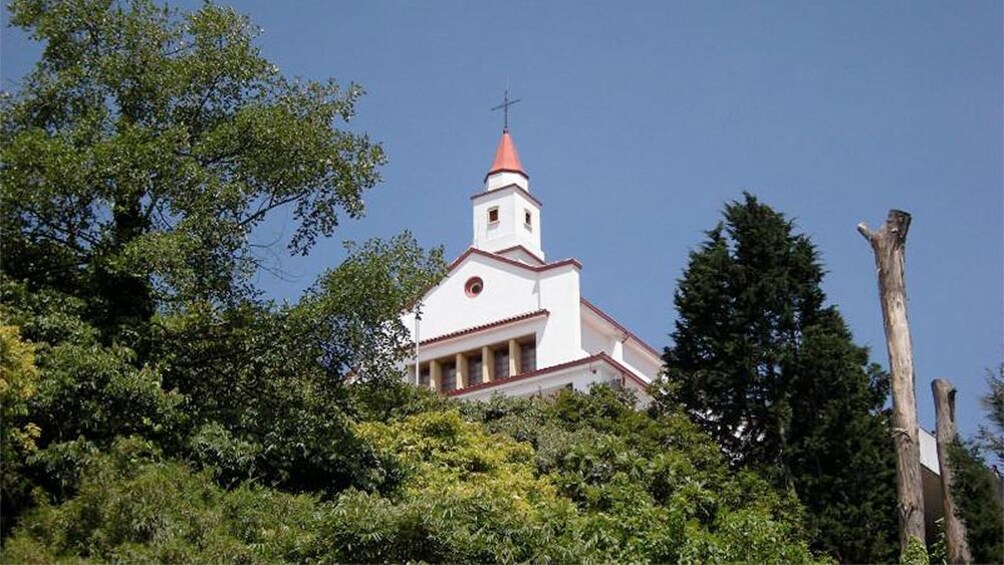 View of Monserrate Sanctuary in Colombia 
