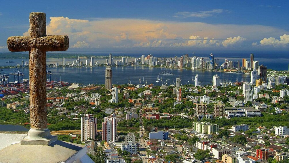 Spectacular view of Cartagena's skyline from the Cerro de la Popa