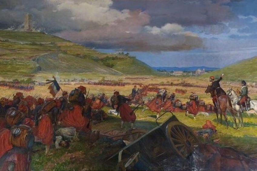 The Zouaves attacked the Rocca, a painting preserved in the Museum of Solferino