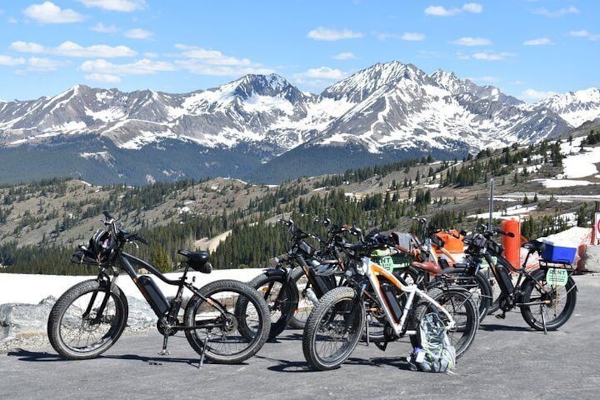 At the top of the Continental Divide - Easy to do on an E-Bike!