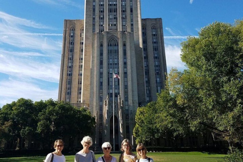 Walk by outstanding pieces of architecture that witnessed glorious times in the past, like the Cathedral of Learning