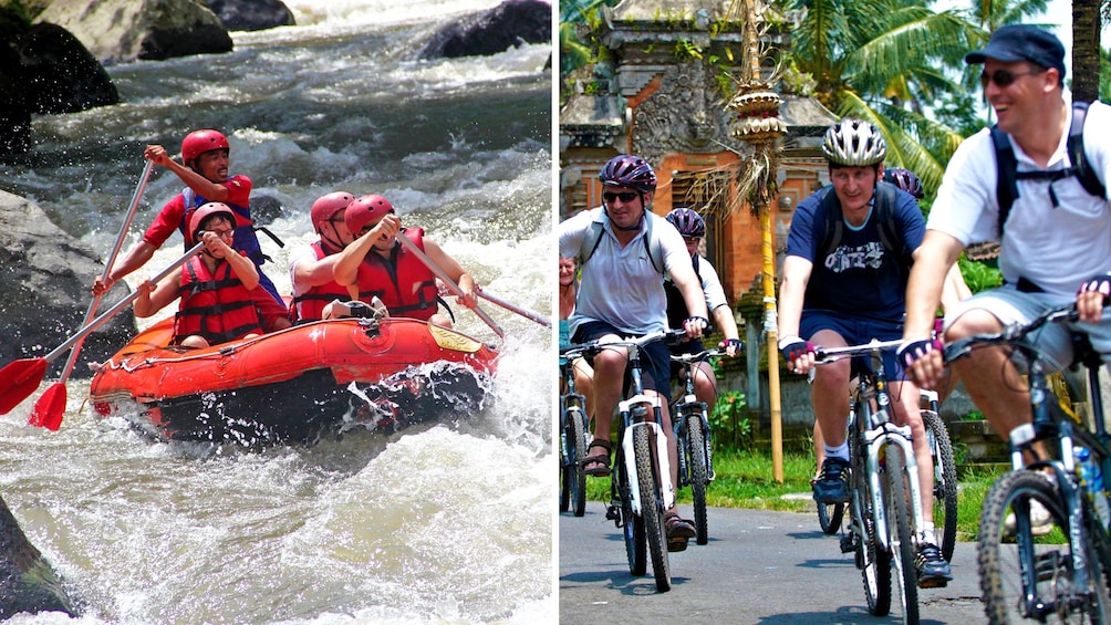 Show item 1 of 7. Rafting and bicycle combo image in Bali