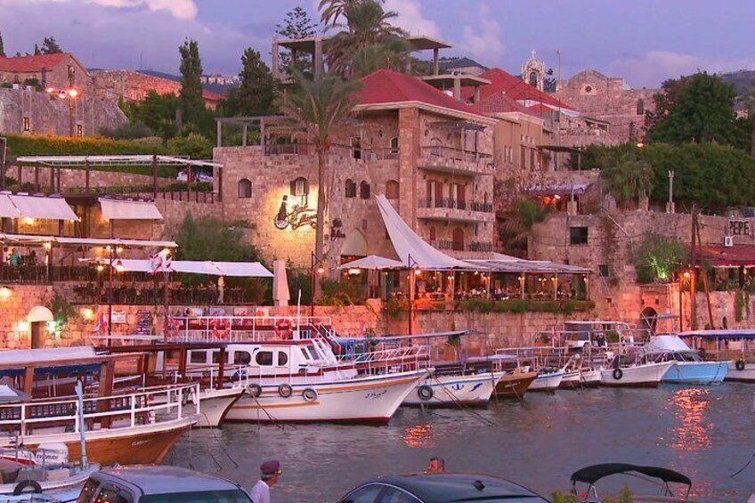 Byblos Harbour at the sunset