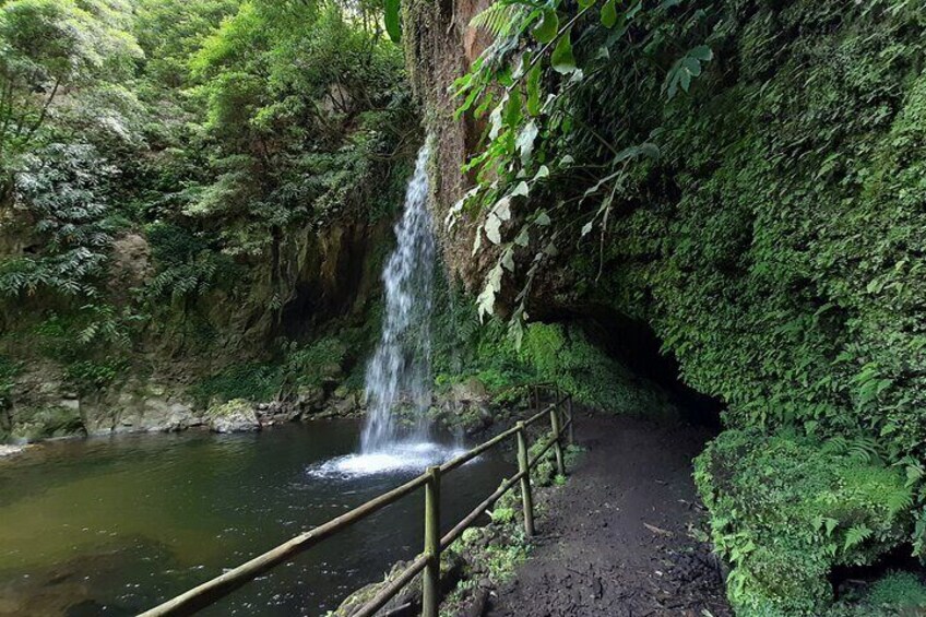 Half Day Hike Waterfalls Moinho do Felix with tea plantation