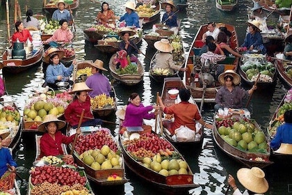 Maeklong Railway Market, Floating Market & Nakhon Pathom City Tour from Ban...