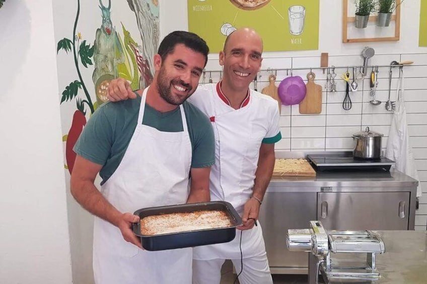 Lasagne Bolognese cooking and eating with Francesco