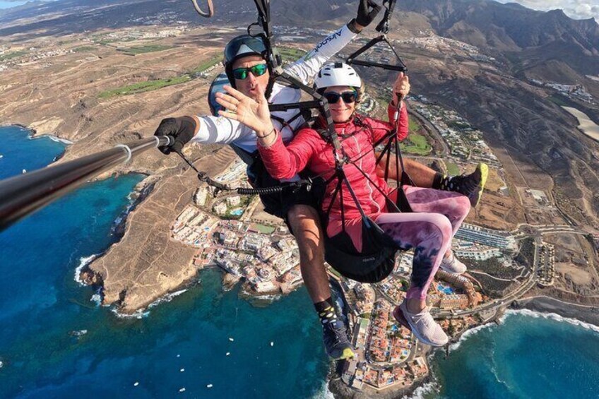 SILVER 1000m (3300ft) performance flight above the South of Tenerife