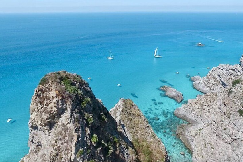 DISCOVER THE COAST of the Gods! THE BEST BOAT TOUR from Tropea to Capo Vaticano