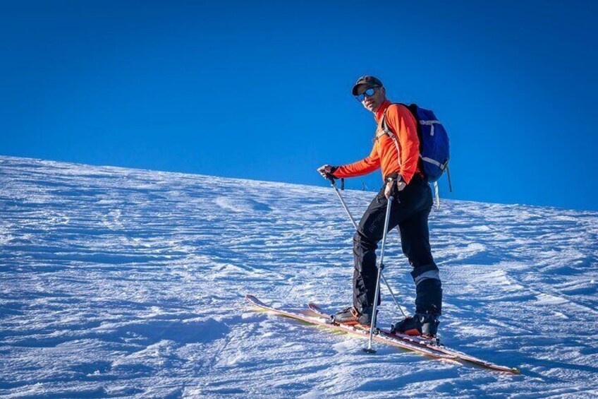 Ski touring in Julian alps
