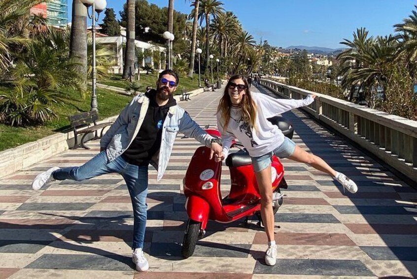 Show item 4 of 9. Half day Vespa rental in Sanremo