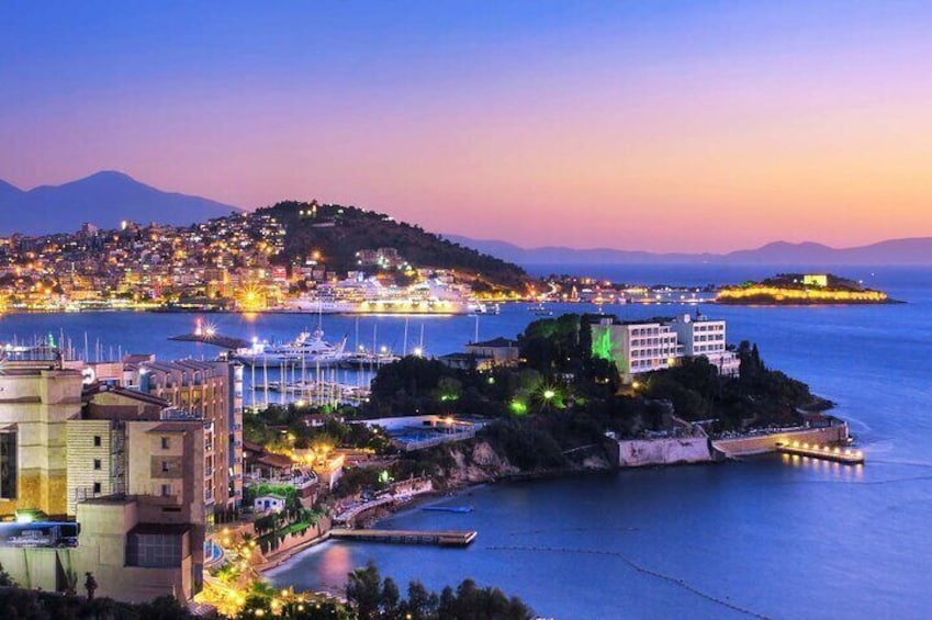 Kusadasi at Night, Kusadasi, Turkey