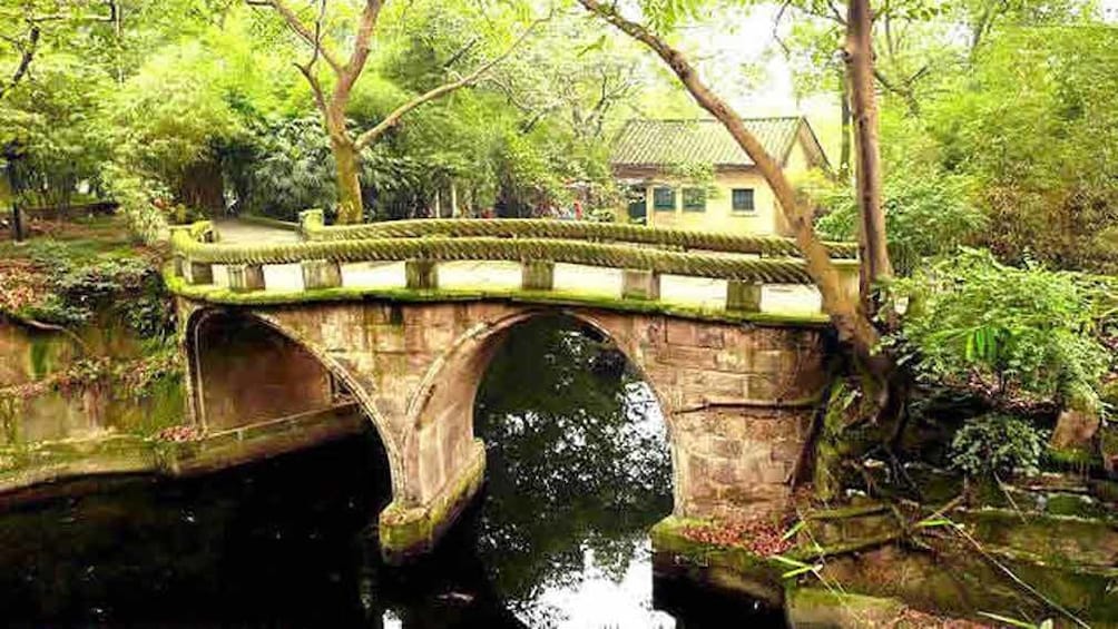 bridge over small river in china