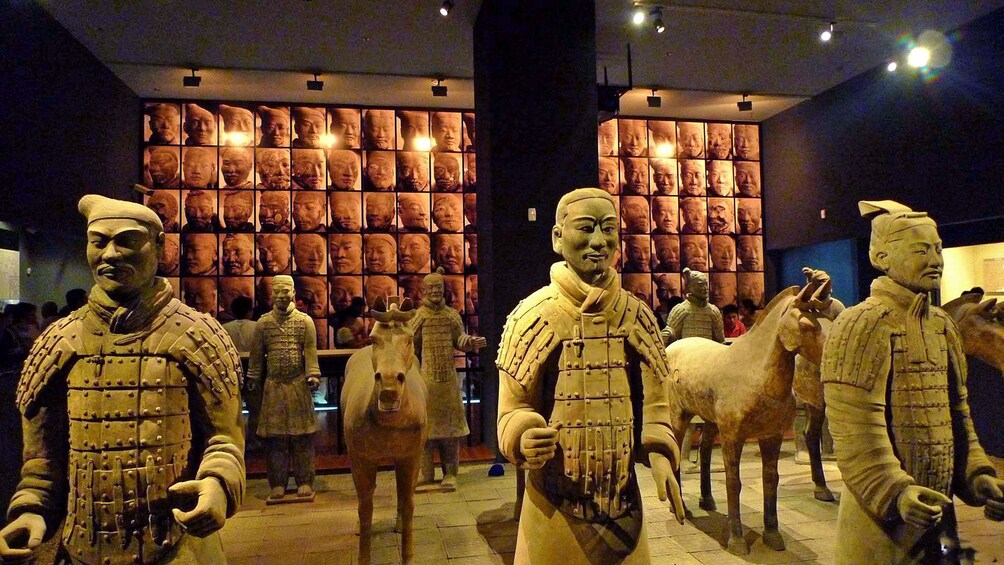 Terra Cotta warrior sculptures at the museum in Xi'an