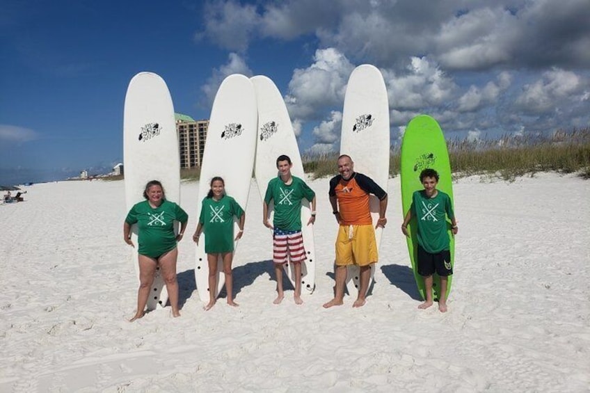 Surf Lessons in Okaloosa Island with Professional Instructor