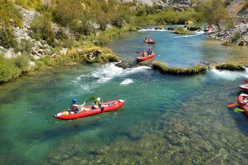 Canoe safari / rafting on river Zrmanja