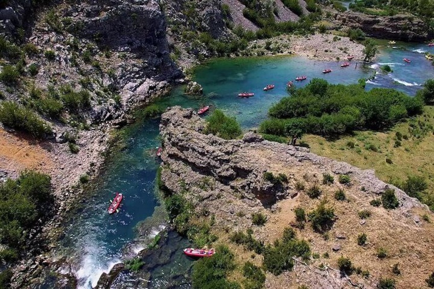 Canoe safari / rafting on river Zrmanja