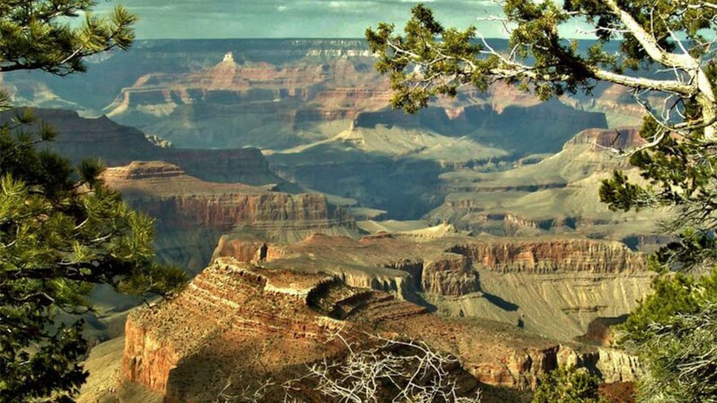 View of the Grand Canyon from the South Rim in Arizona