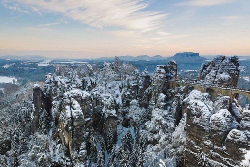 Winterland Tour to Bohemian and Saxon Switzerland from Prague