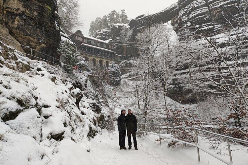 Winterland Tour to Bohemian and Saxon Switzerland from Prague