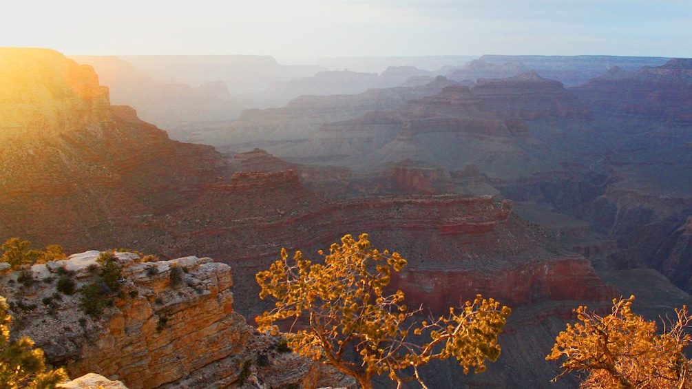 Beautiful sunset overlooking Sedona in the Grand Canyon 