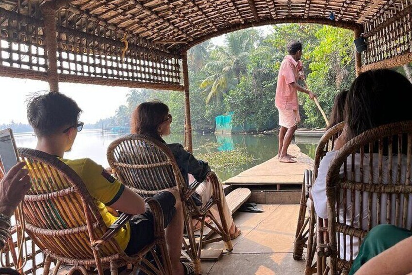 Half Day Village Backwater Eco Country Boat Cruise :Group Tour from Fort Cochin 