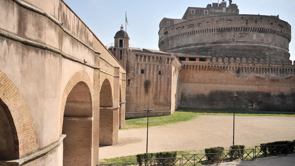 Day view of the Castel Sant'Angelo Museum in Italy 