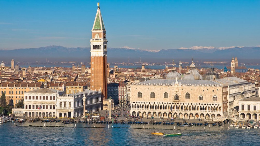 Panoramic view of Doge's Palace & St. Mark's Square Museums in Regional Italy Tuscany 